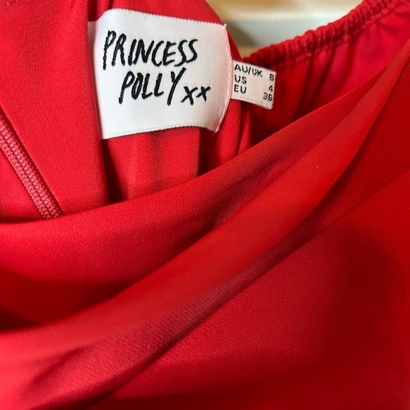 Princess Polly Lillie Long Sleeve Red Mini Dress - Picture 6 of 8